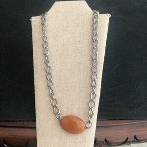 Vintage Silver Tone Chain Adjustable Necklace